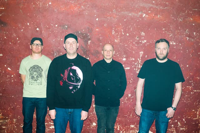 <p>Mogwai (Stuart Braithwaite third from left): ‘If you can’t do daft stuff when you’re young, what’s the point of being young?’</p>
