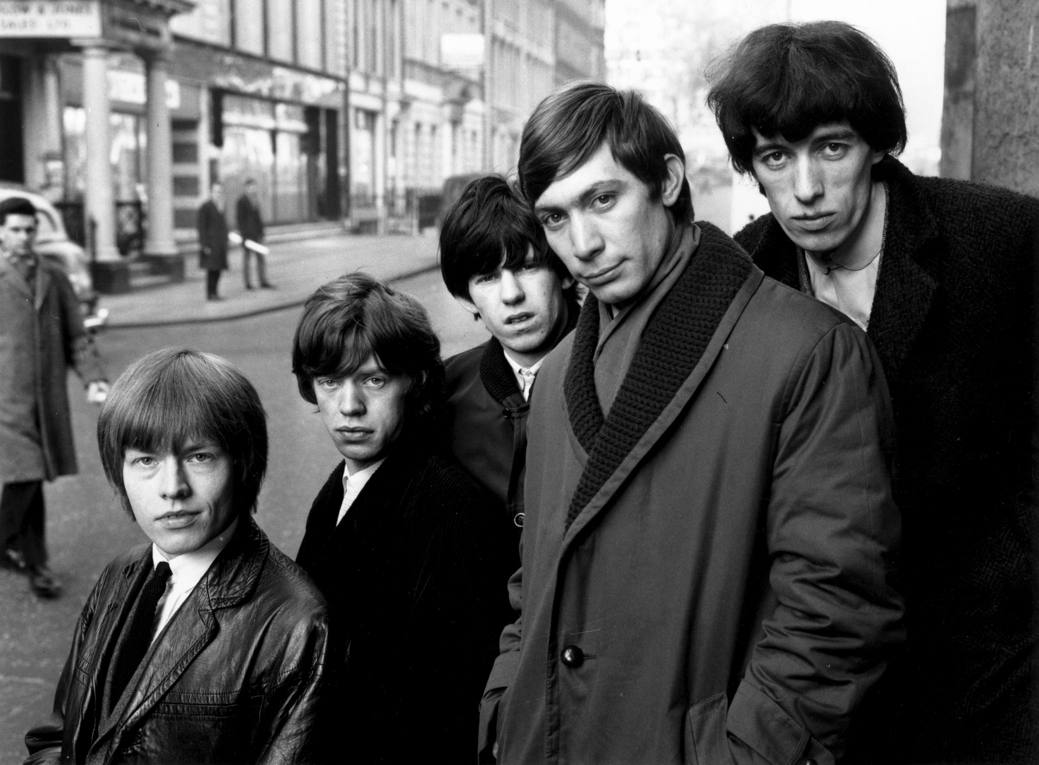 The Rolling Stones in 1964 (Charlie Watts second from right)