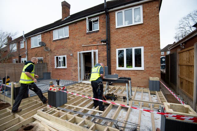 Concerns over the end of the stamp duty holiday pushed down housebuilders on Thursday (Jacob King/PA)