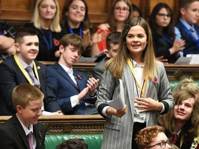 Emma Greenwood speaking in parliament