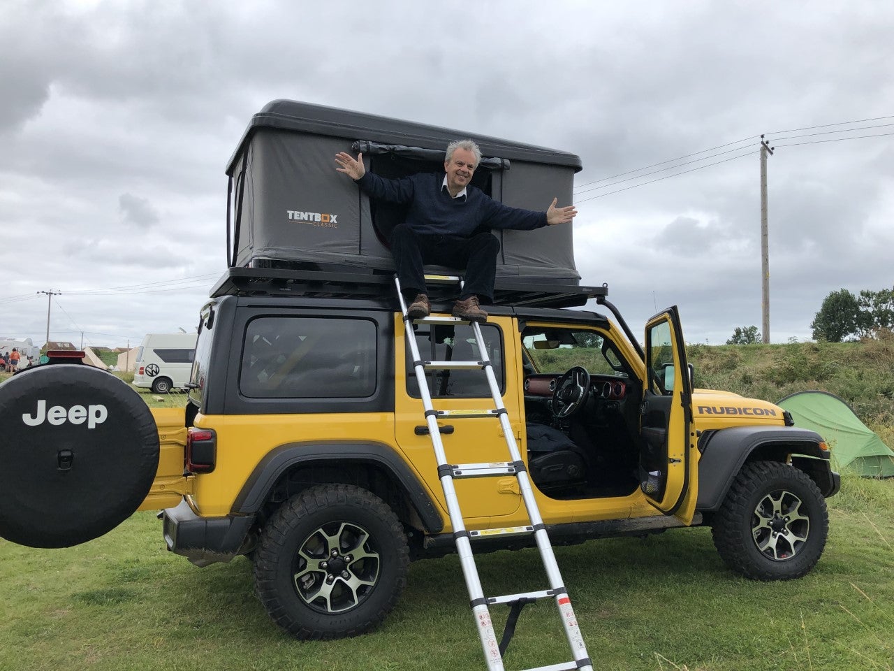 Sean O’Grady takes in the view from his Jeep-mounted TentBox
