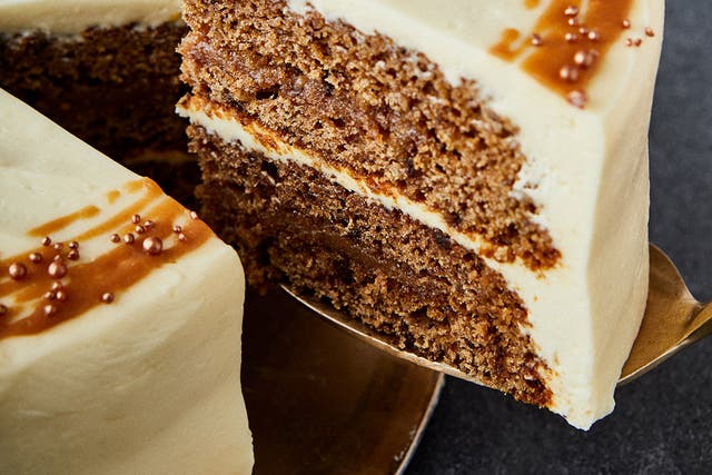 <p>The sticky toffee cake is a play on the classic dessert </p>