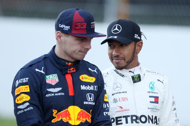 Lewis Hamilton and Max Verstappen are battling for the F1 title (David Davies/PA)