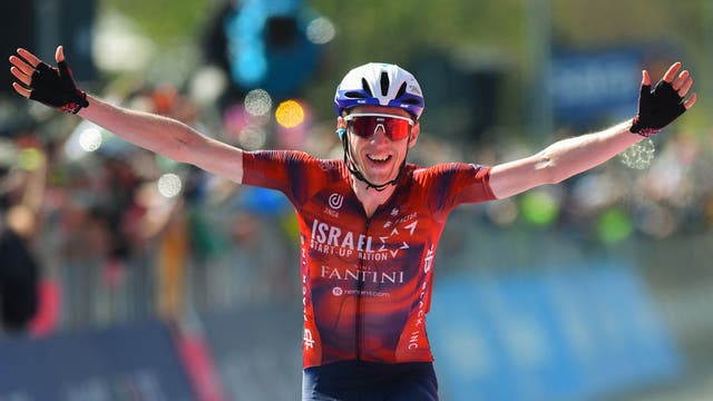 <p>Dan Martin won Stage 17 of the 2021 Giro d’Italia to complete the set of stage wins in each of the three Grand Tours </p>