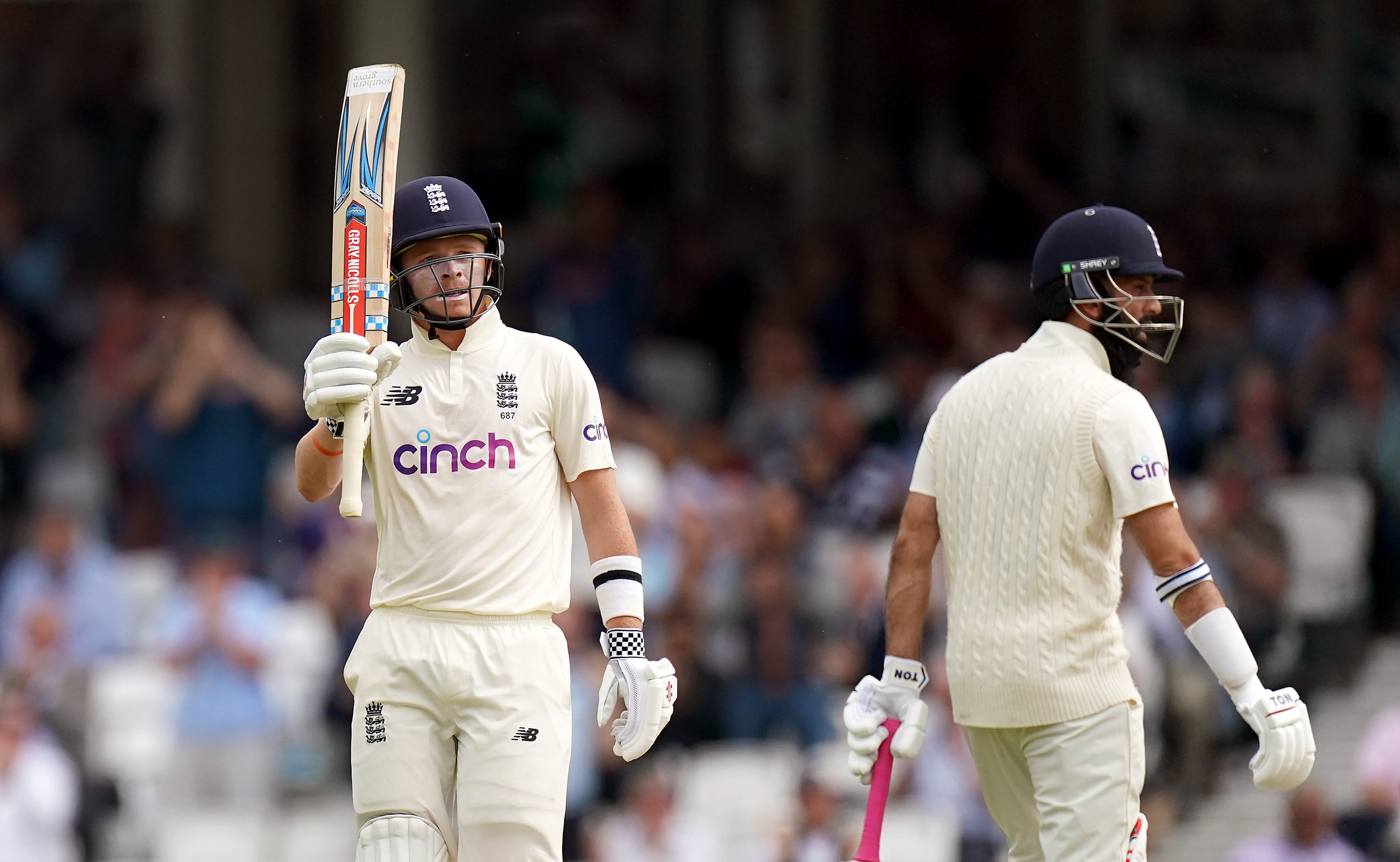 Ollie Pope helped put England in a strong position (Adam Davy/PA)