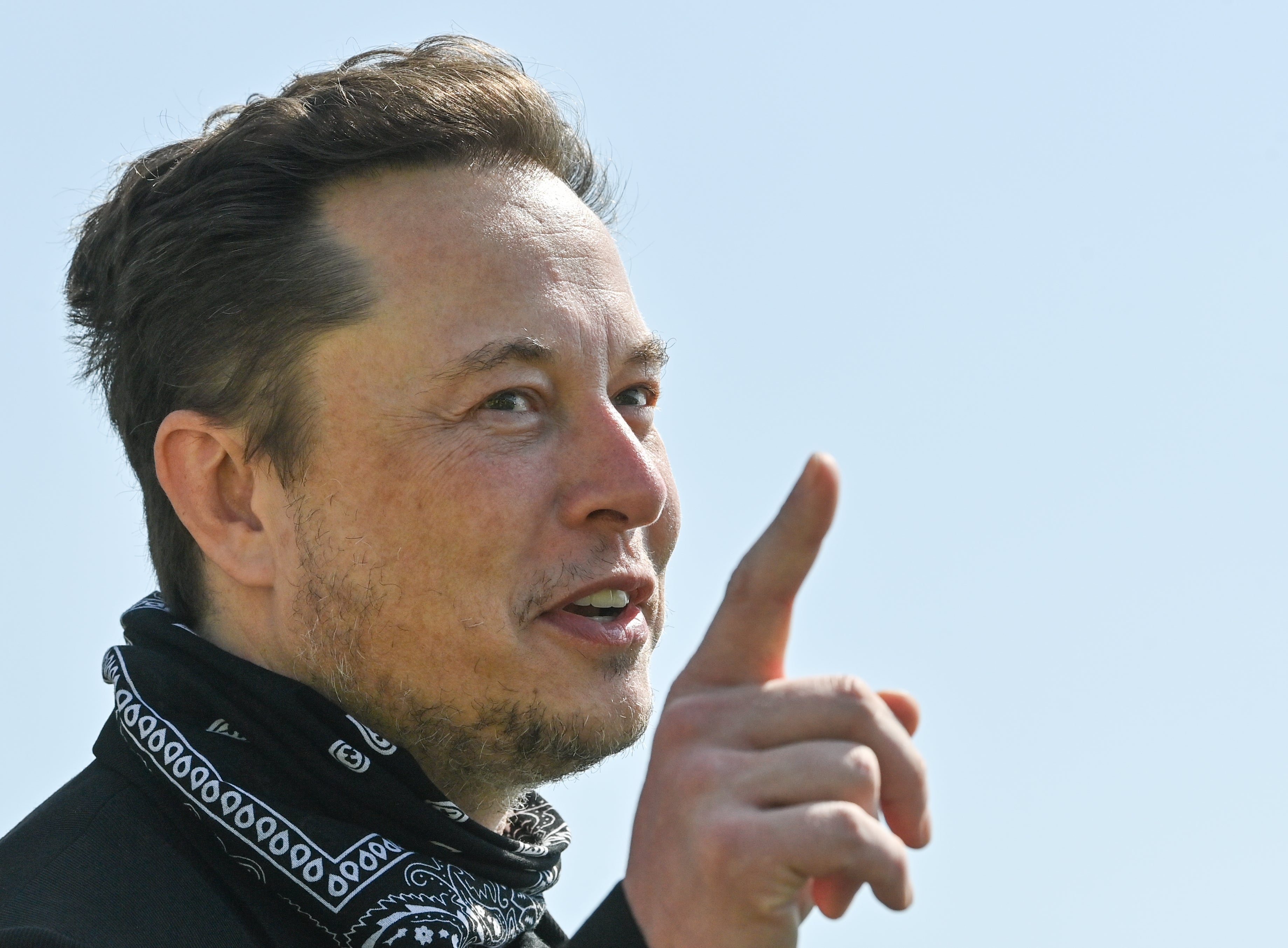 <p>Tesla CEO Elon Musk talks during a tour of the plant of the future foundry of the Tesla Gigafactory on August 13, 2021 in Grünheide near Berlin, Germany. </p>
