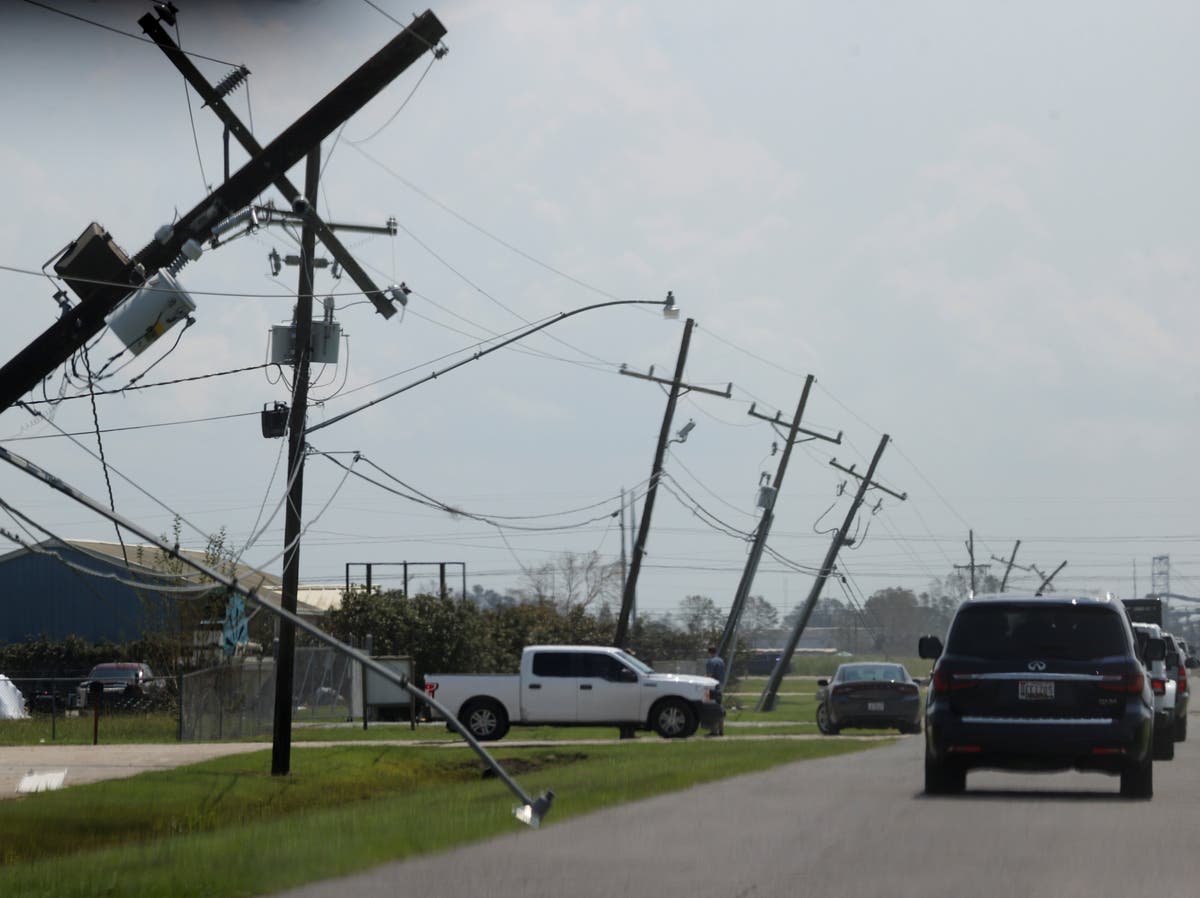 Turning power back on in parts of Louisiana could take weeks, energy company says