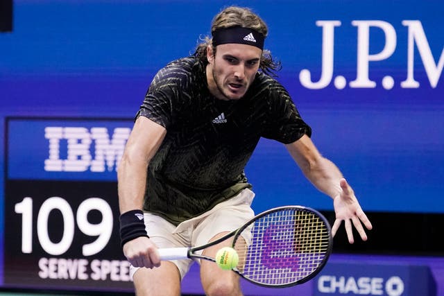 Stefanos Tsitsipas has been the bad boy of the 2021 US Open (Seth Wenig/AP)