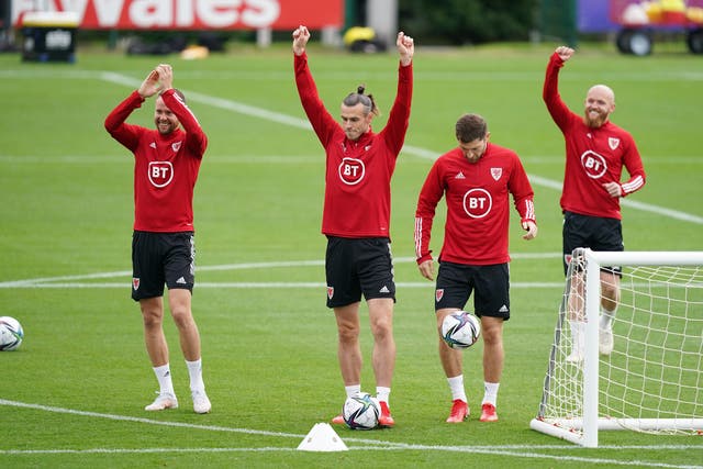 Skipper Gareth Bale (centre) and his Wales teammates resume their World Cup qualifying campaign against Belarus on Sunday (David Davies/PA)