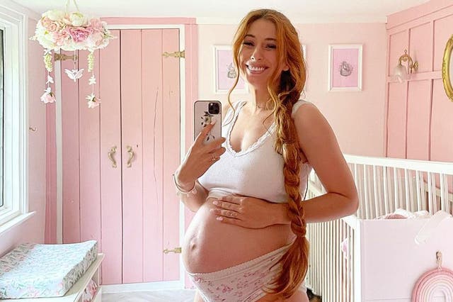 <p>Stacey Solomon is due to give birth to her daughter in a matter of weeks</p>