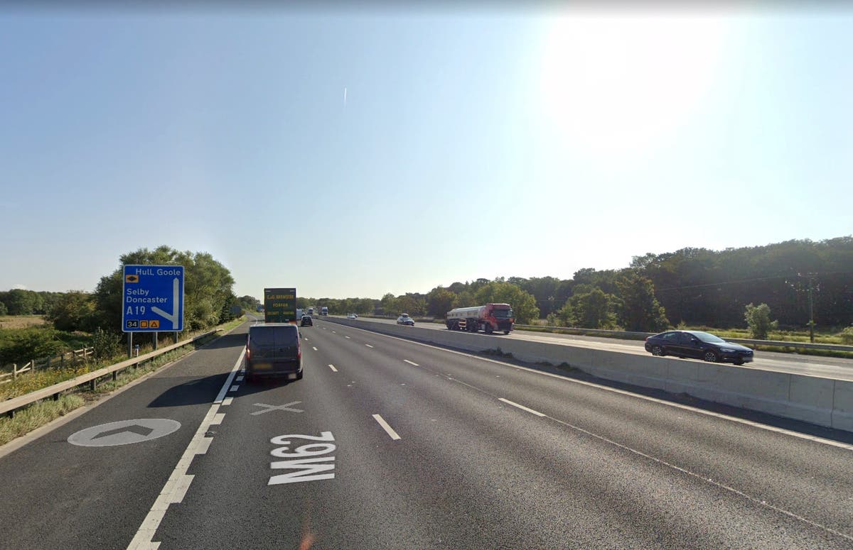 Police arrest four people after officer seriously injured in crash on M62