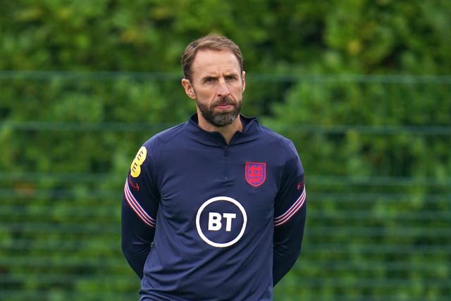 England boss Gareth Southgate is gearing up for Sunday’s match with Andorra (Nick Potts/PA).
