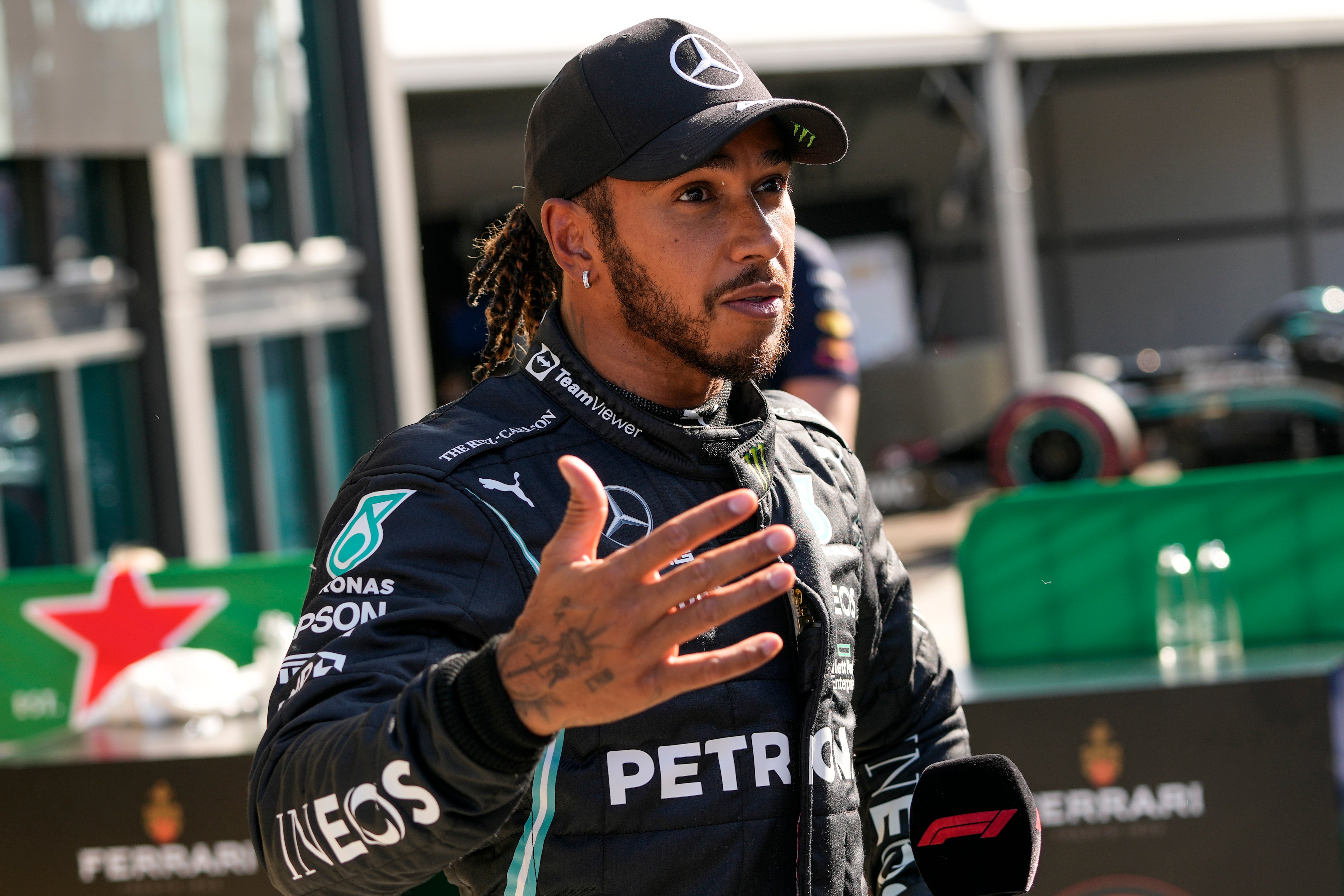 Lewis Hamilton qualified second for the Dutch Grand Prix (Francisco Seco/AP)