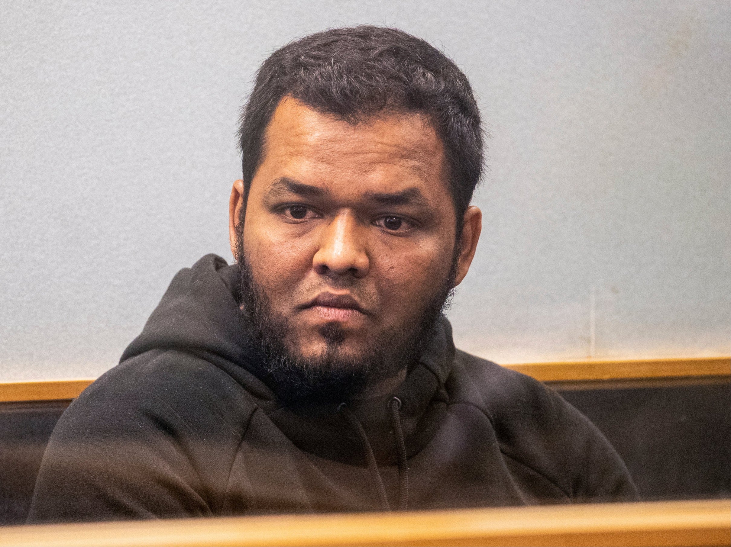 File: Ahmed Aathill Mohamed Samsudeen appears in the High Court in Auckland, New Zealand, 7 August, 2018.