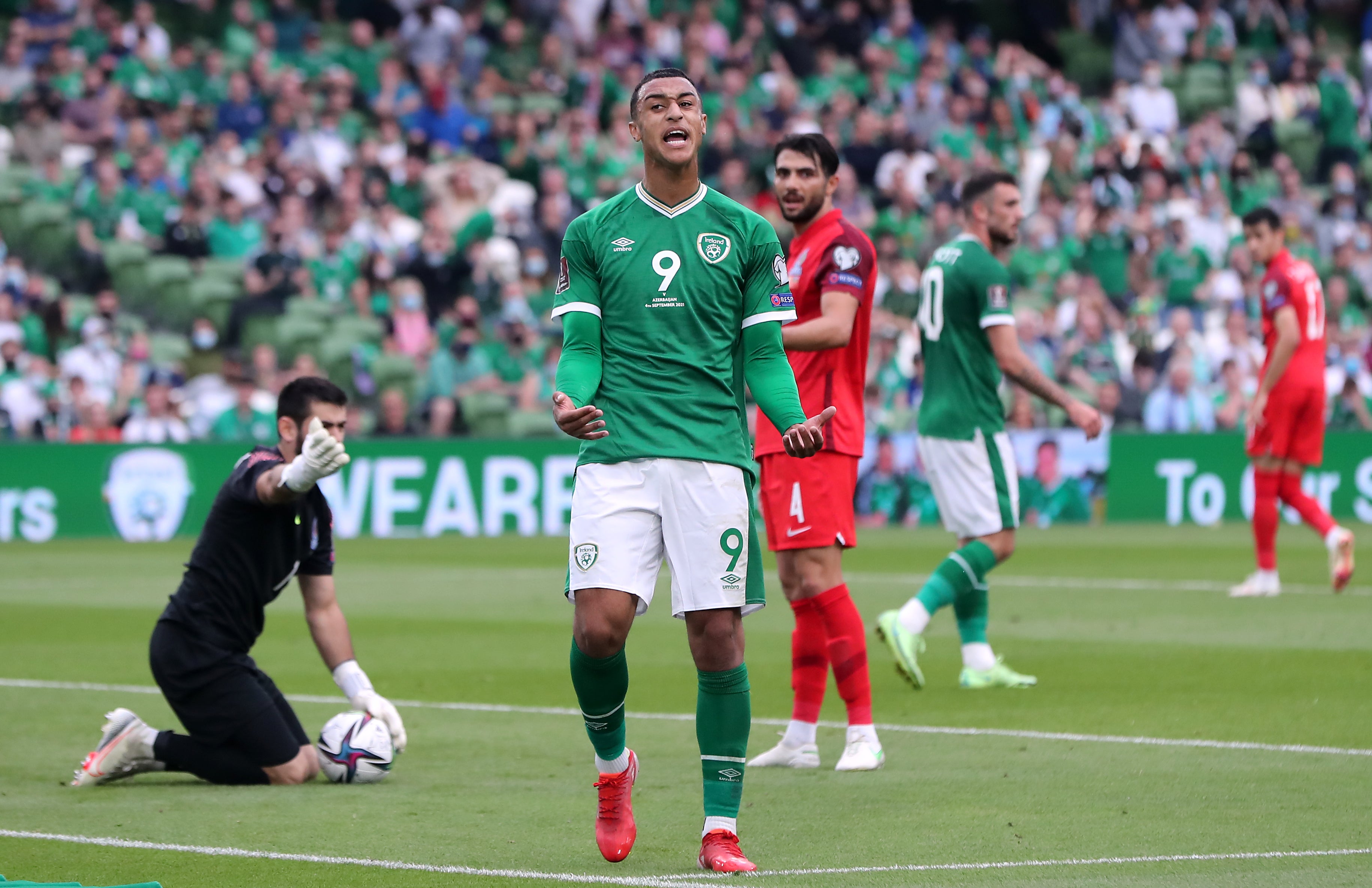 Adam Idah has not given up on Ireland’s World Cup hopes (Niall Carson/PA)