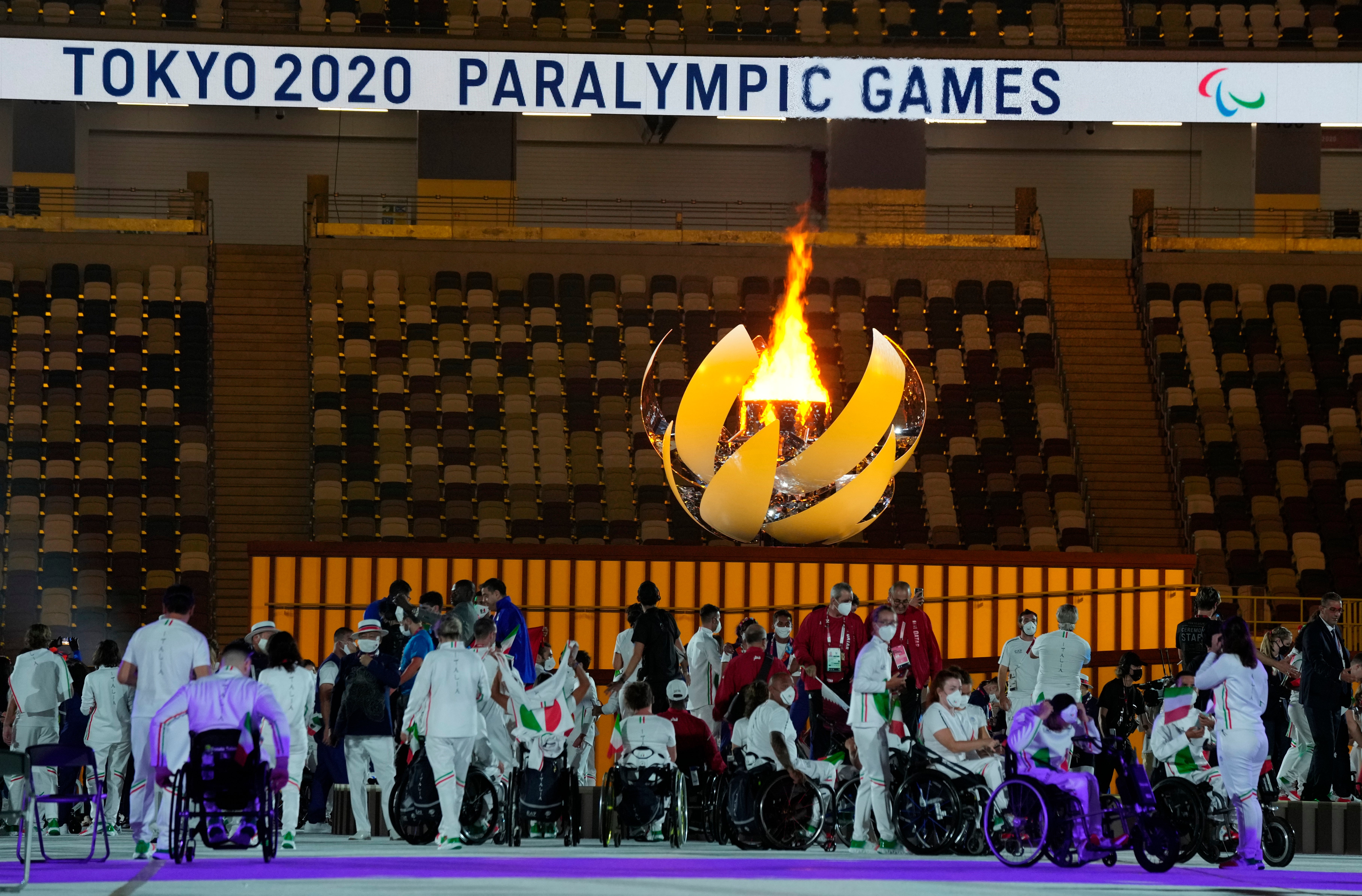 The Paralympic cauldron will next be lit at Paris 2024 (Shuji Kajiyama/AP)