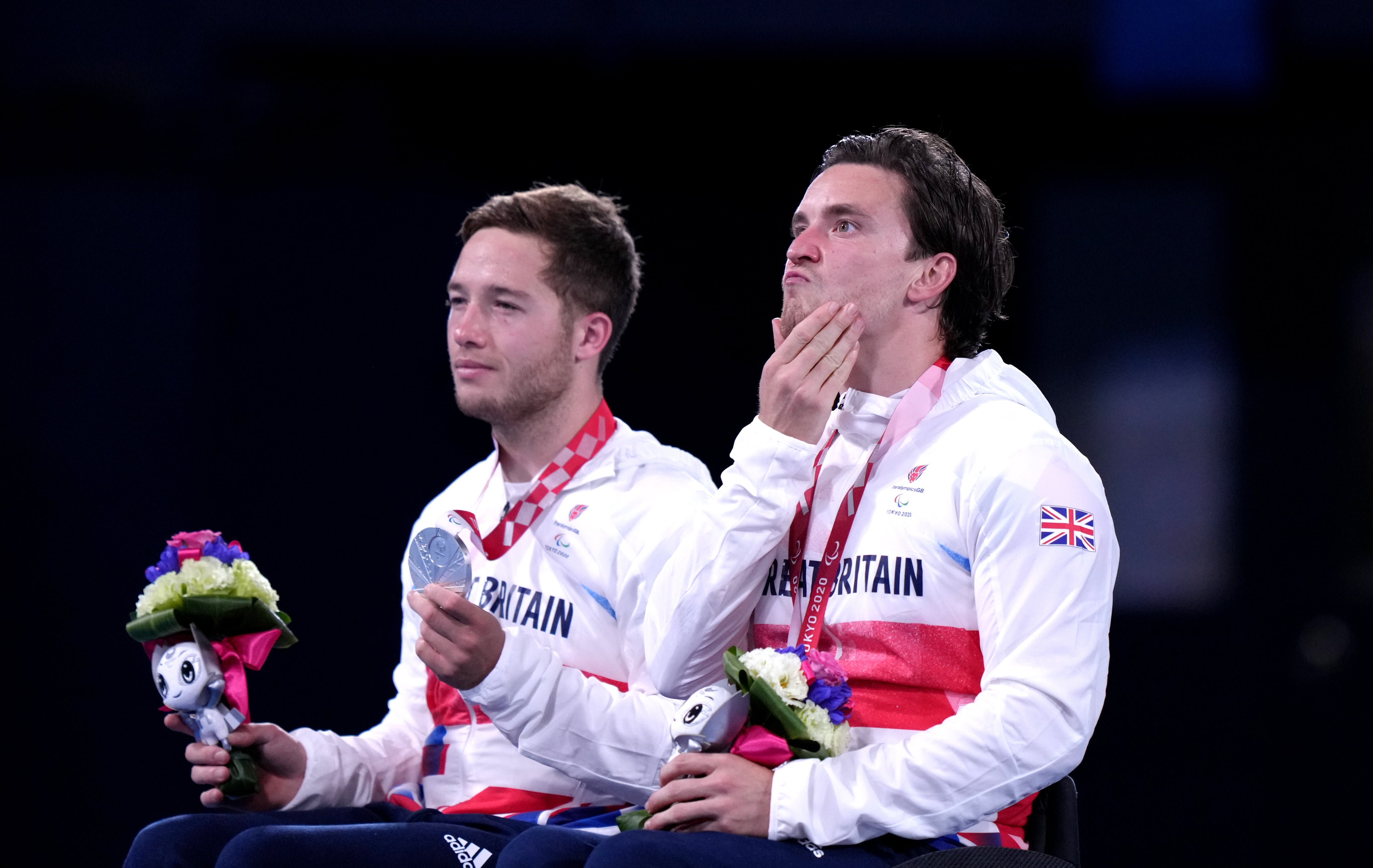 Great Britain’s Gordon Reid, right, and Alfie Hewett suffered doubles heartache (Tim Goode/PA)