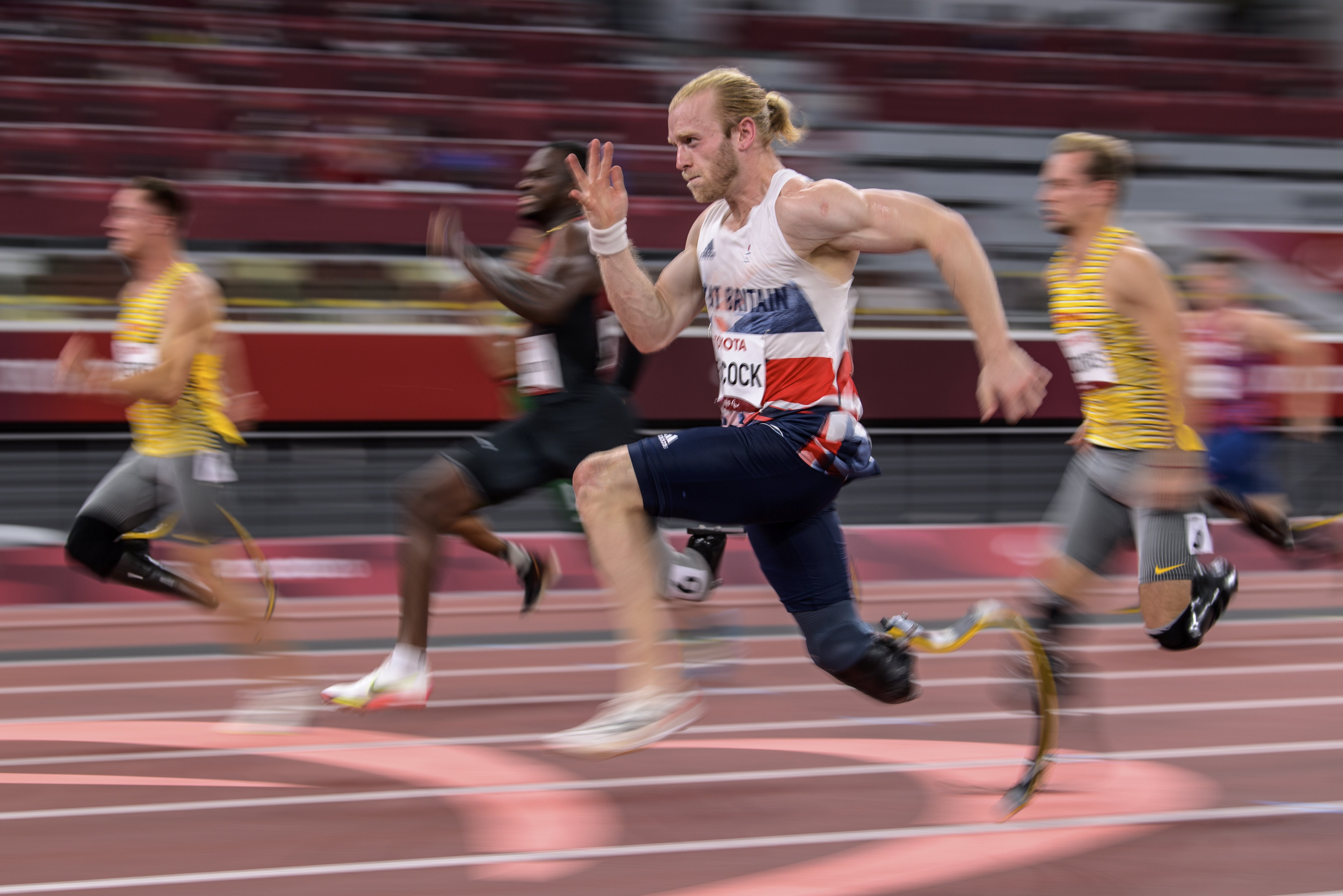 Jonnie Peacock claimed joint bronze after a photo finish in the men’s 100m – T64 final (OIS/PA)