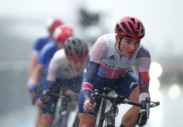 Dame Sarah Storey battled torrential rain to become Great Britain’s most successful Paralympian (Tim Goode/PA)