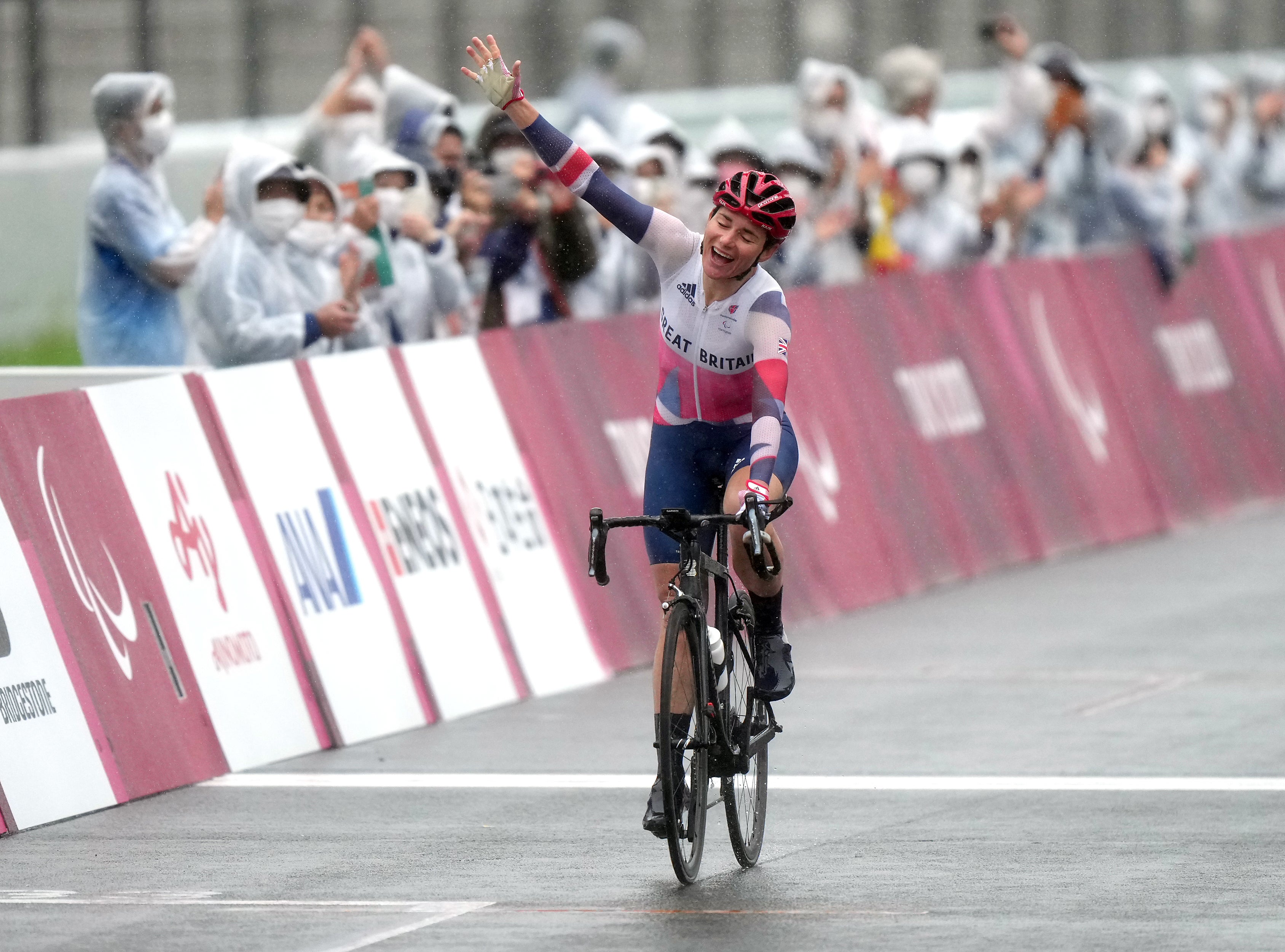 Dame Sarah Storey became Great Britain’s most successful Paralympian with three golds in Tokyo (Tim Goode/PA)