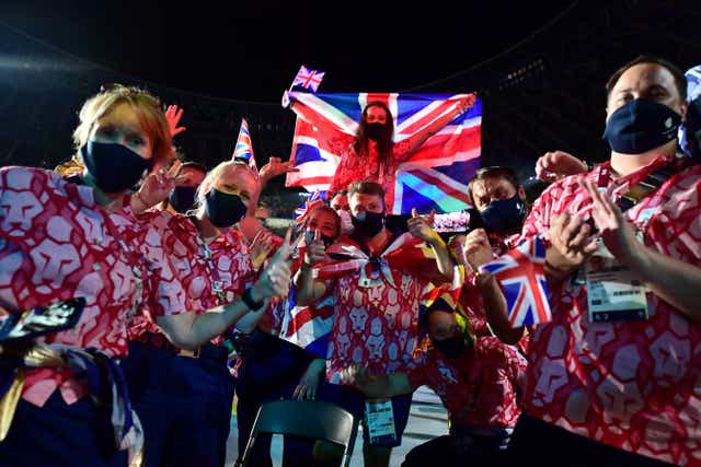 <p>ParalympicsGB athletes attend the closing ceremony of the Tokyo 2020 Paralympic Games </p>