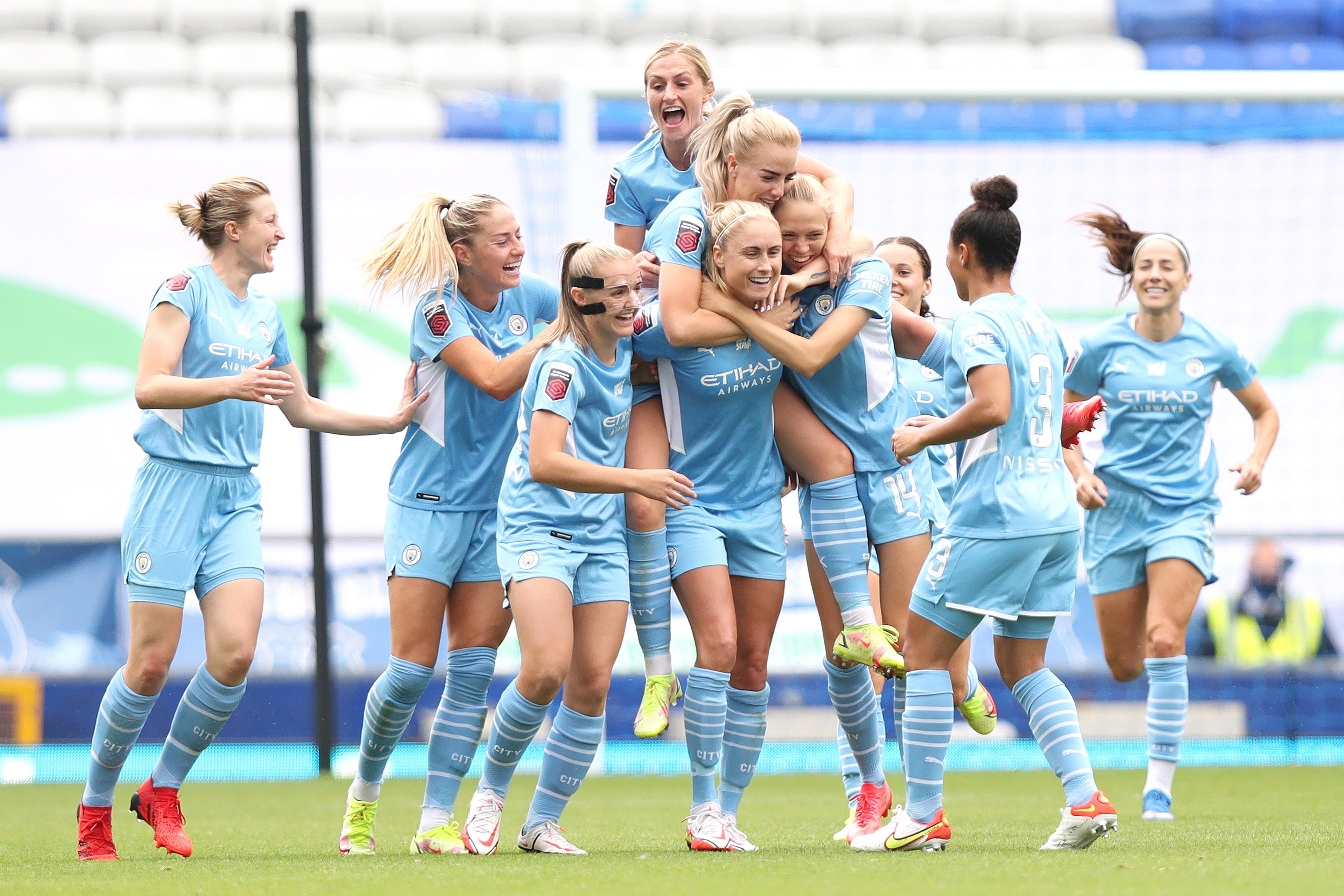 Steph Houghton added City’s fourth with a free kick