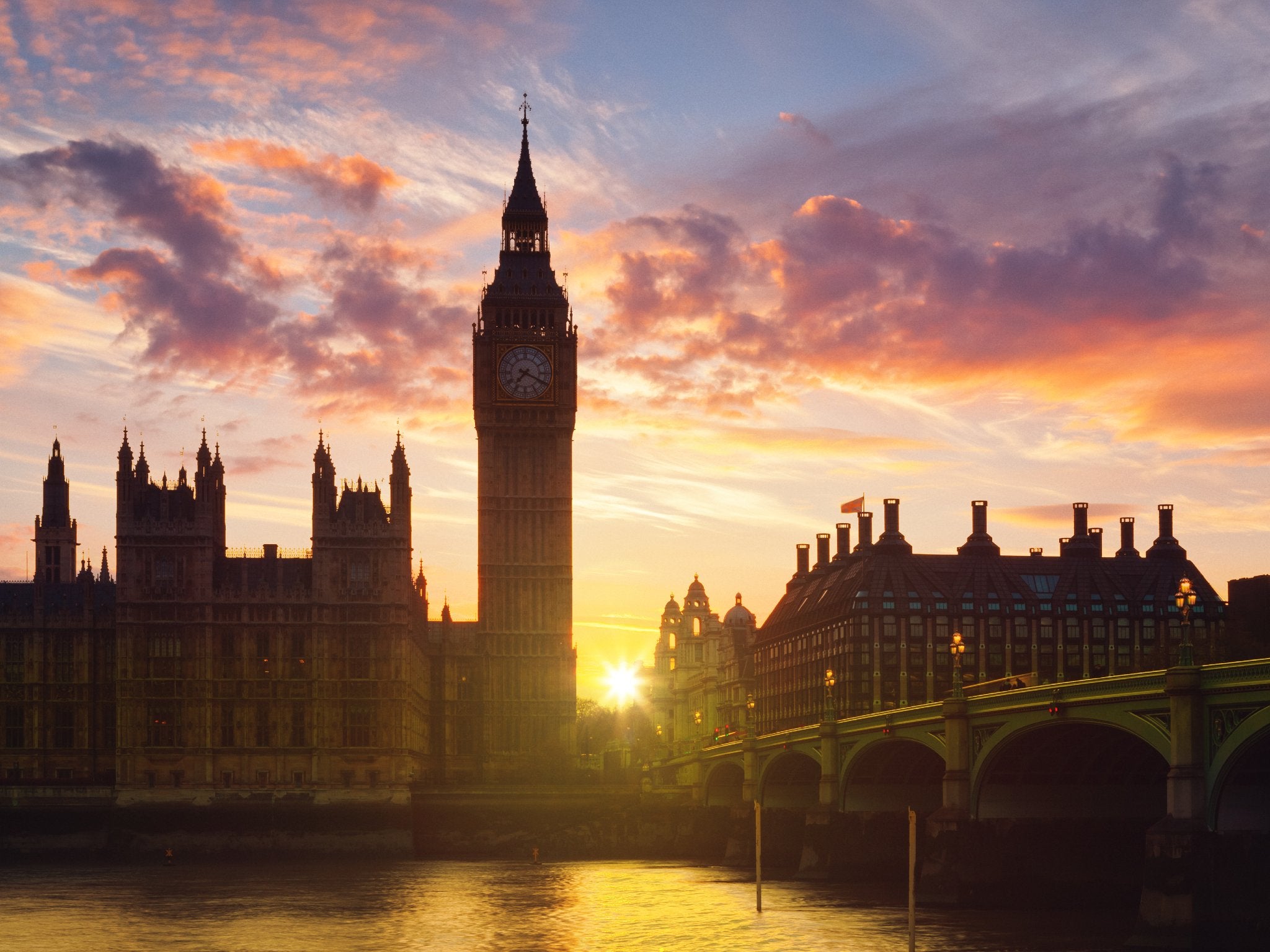 Westminster Bridge and Parliament