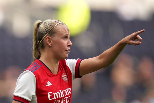Beth Mead handed Arsenal a winning start to the WSL campaign with a brace against Chelsea (John Walton/PA)