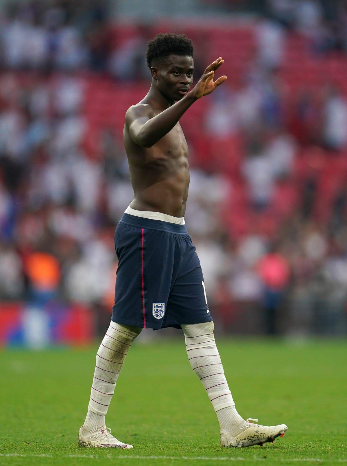 England winger Bukayo Saka could not have asked for a better birthday