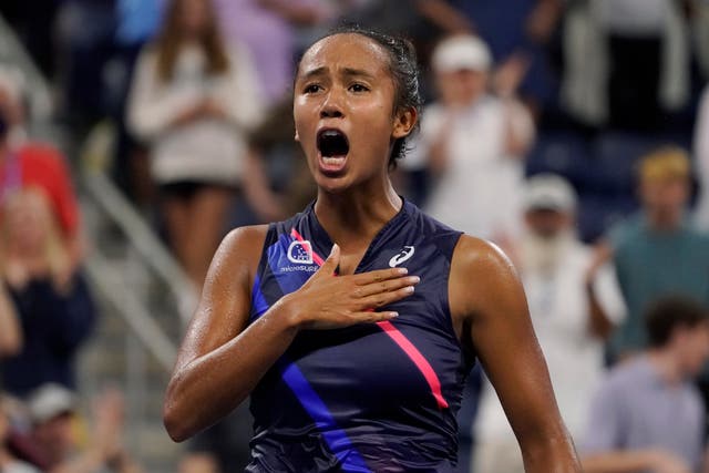 Leylah Fernandez was at it again at the US Open (John Minchillo/AP)