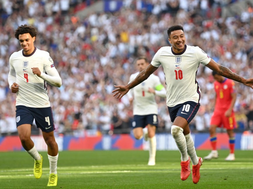 Jesse Lingard scored twice against Andorra