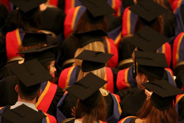 <p>The average student’s debt on graduation day in England is thought to be more than £45,000 in maintenance and tuition loans</p>
