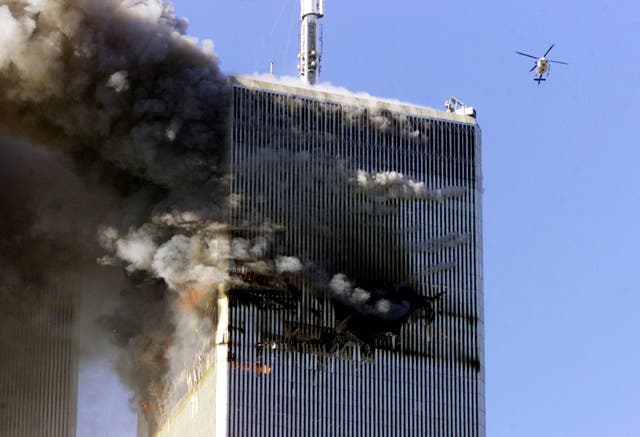 <p>Fires burn at the World Trade Center on 11 September, 2001 </p>