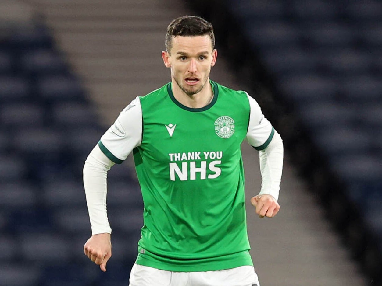 Hibernian’s Paul McGinn has been called up to the Scotland squad (Jeff Holmes/PA).