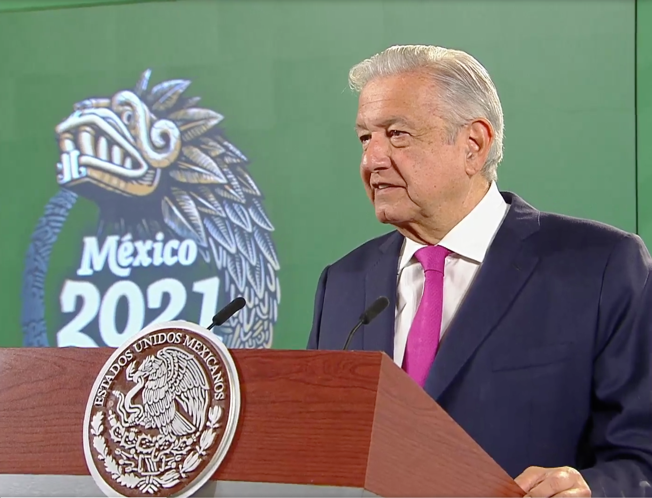 <p>El presidente López Obrador durante su Mañanera del 6 de septiembre. </p>