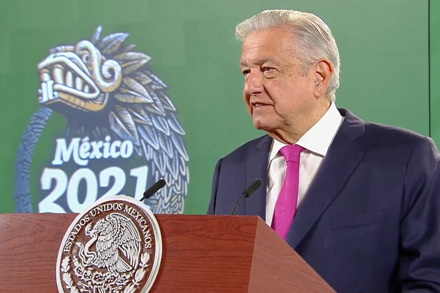 <p>El presidente López Obrador durante su Mañanera del 6 de septiembre. </p>