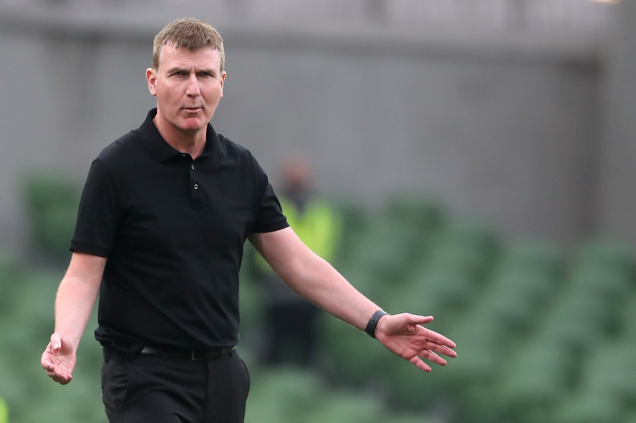 Stephen Kenny is yet to win a competitive match as Republic of Ireland manager in 11 attempts (Niall Carson/PA)