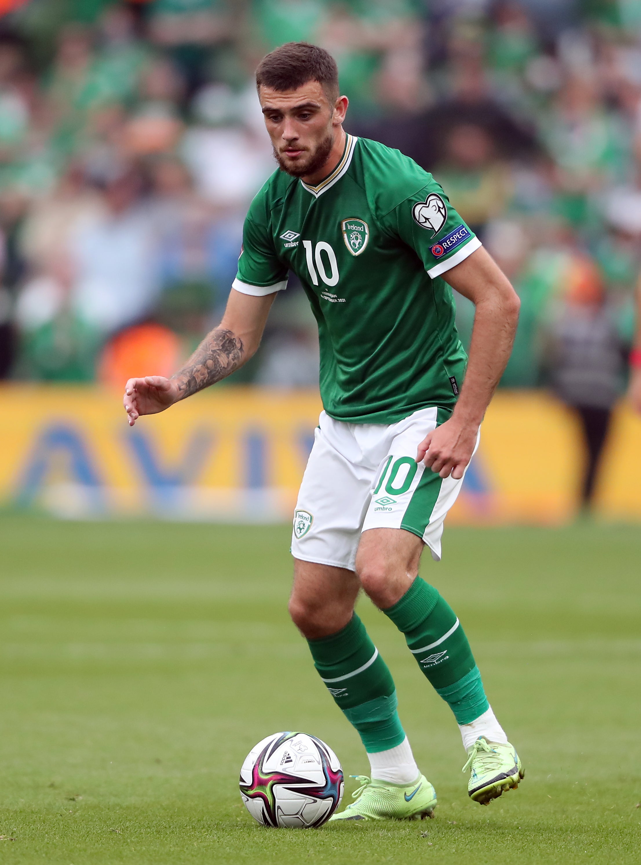 Republic of Ireland striker Troy Parrott has two senior international goals to his name (Niall Carson/PA)