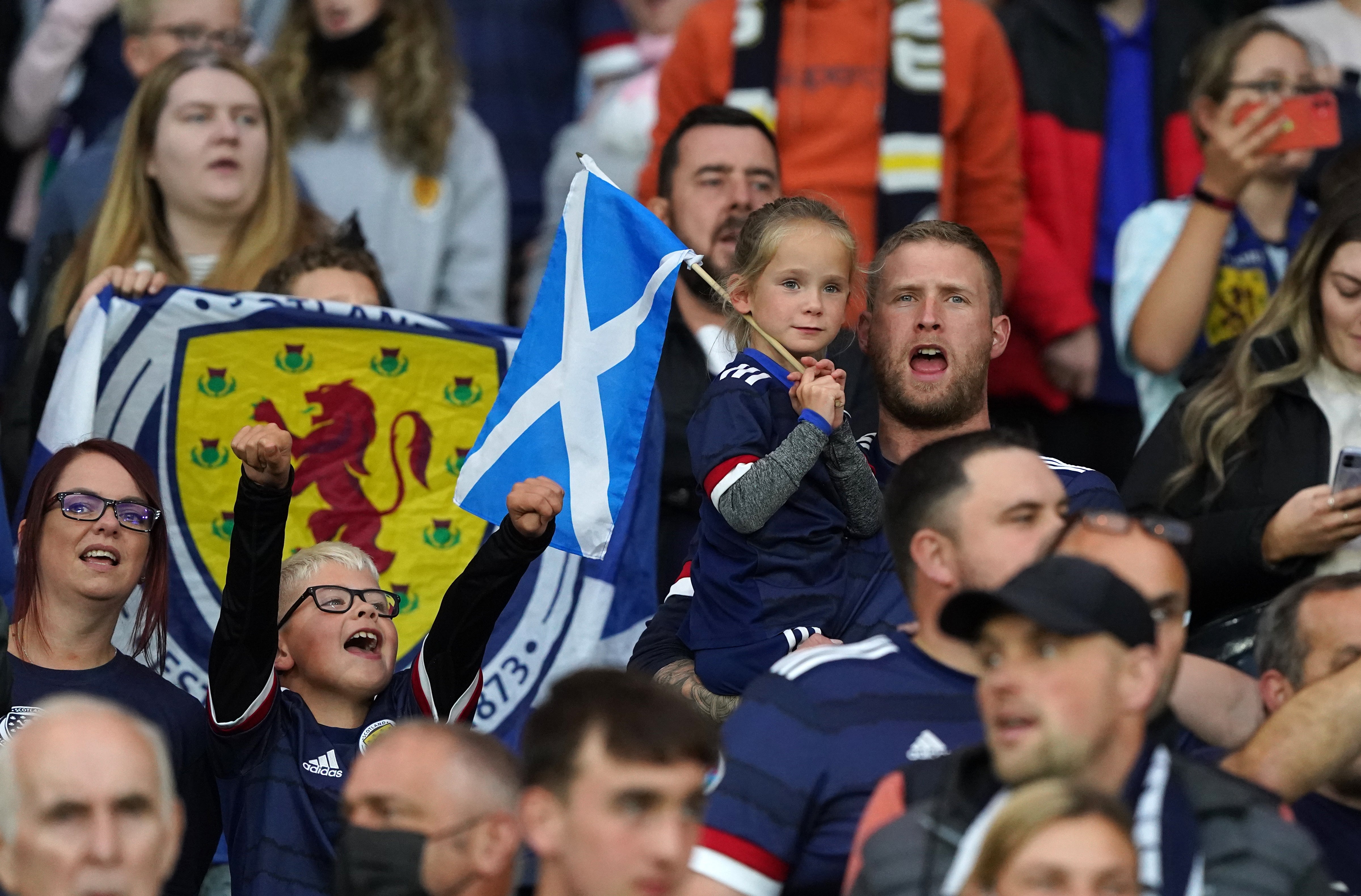 The Tartan Army saw Scotland win against Moldova (Andrew Milligan/PA)