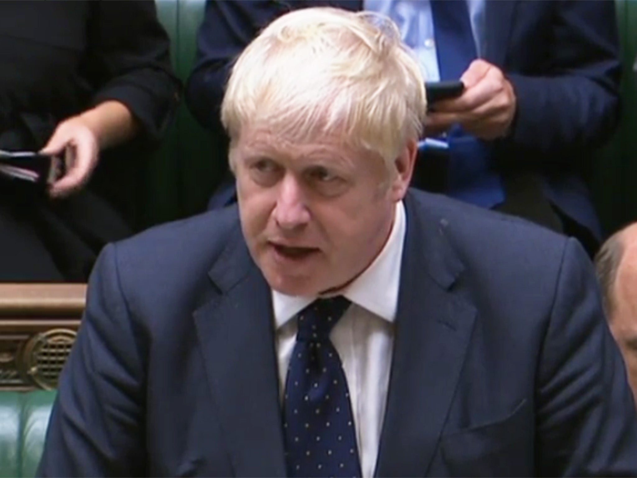 Johnson issued a swift statement to the Commons on Monday
