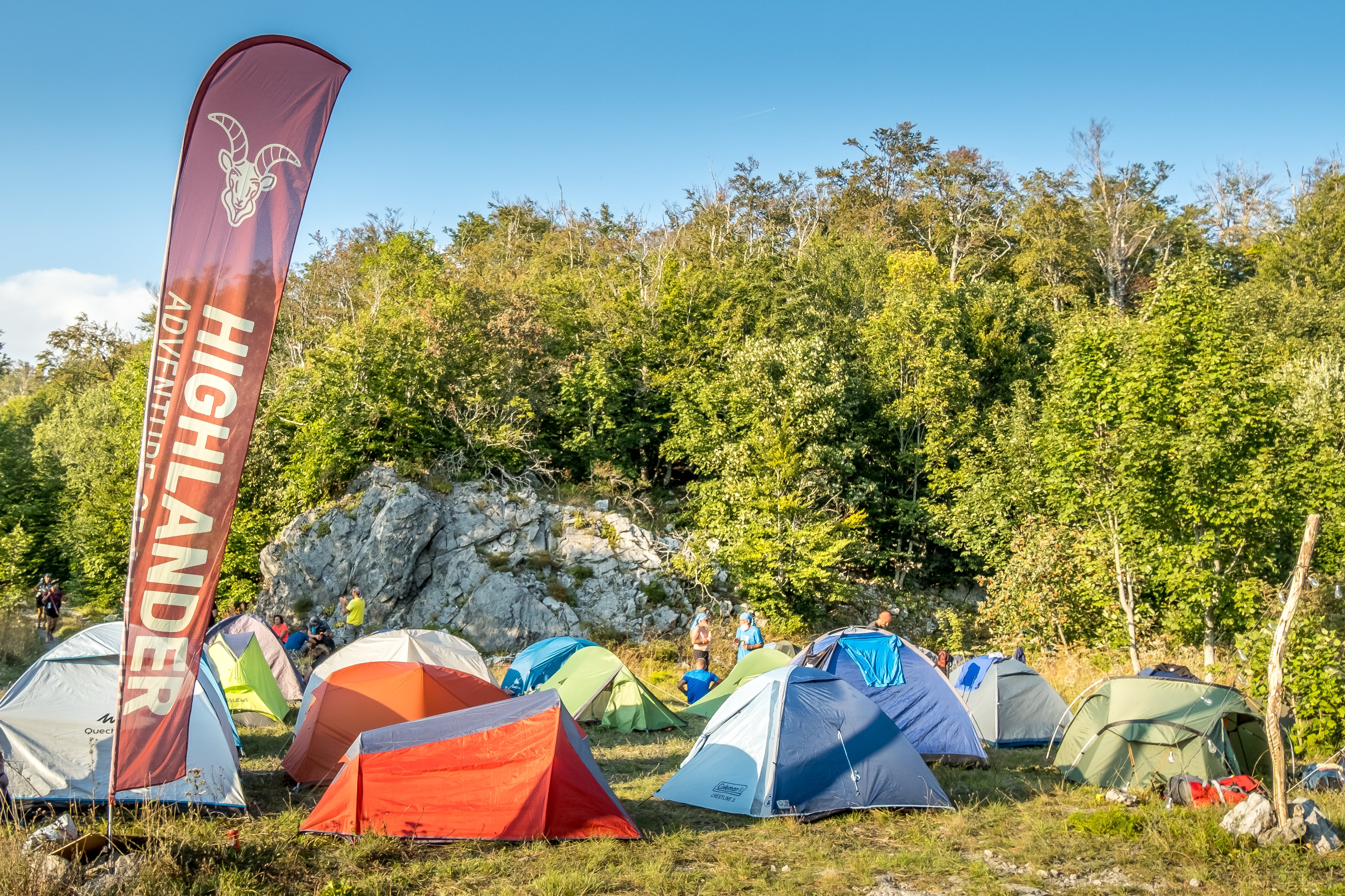 Hikers can camp en route