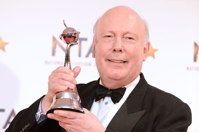 <p>Lord Julian Fellowes, creator of Downton Abbey, at National Television Awards</p>
