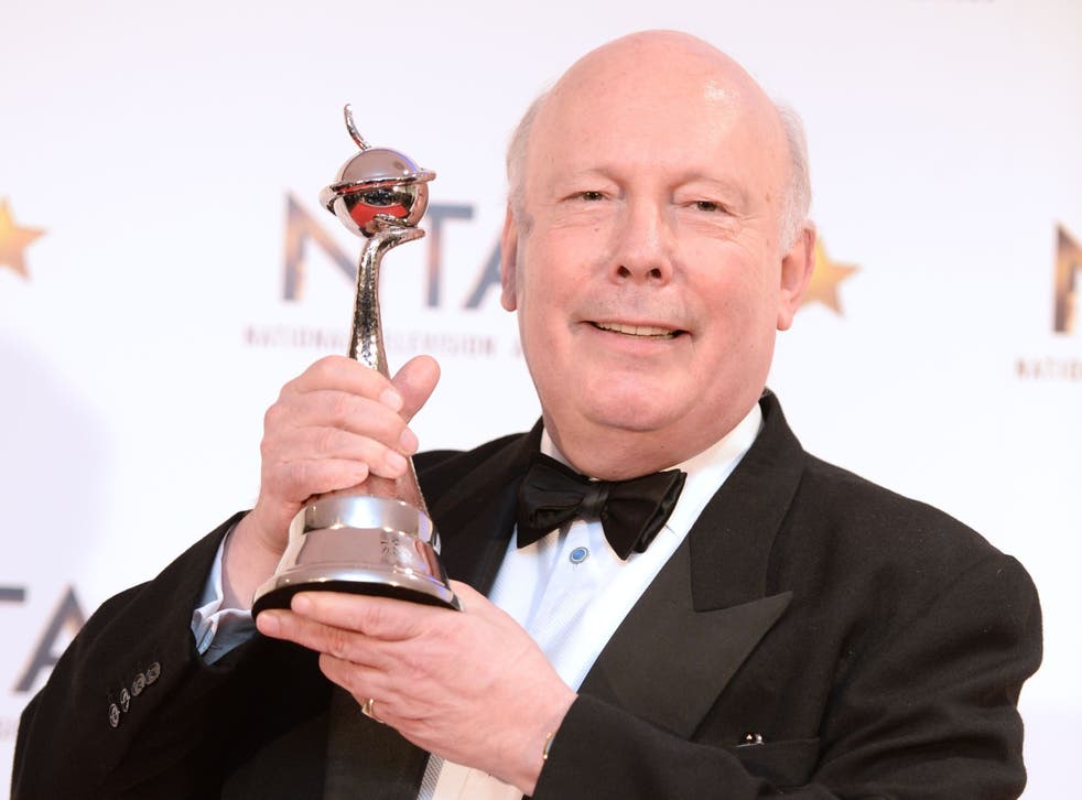 <p>Lord Julian Fellowes, creator of Downton Abbey, at National Television Awards</p>