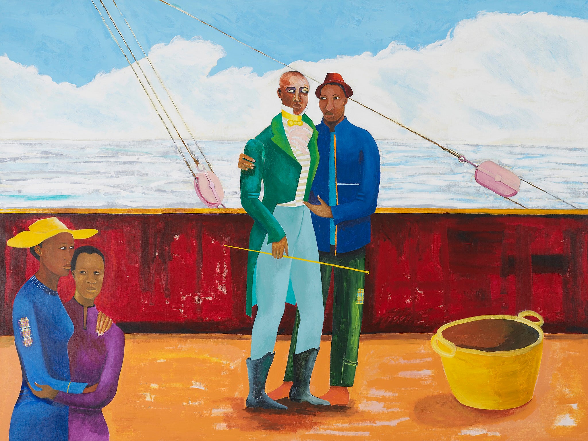 ‘The Captain and The Mate’ by Lubaina Himid