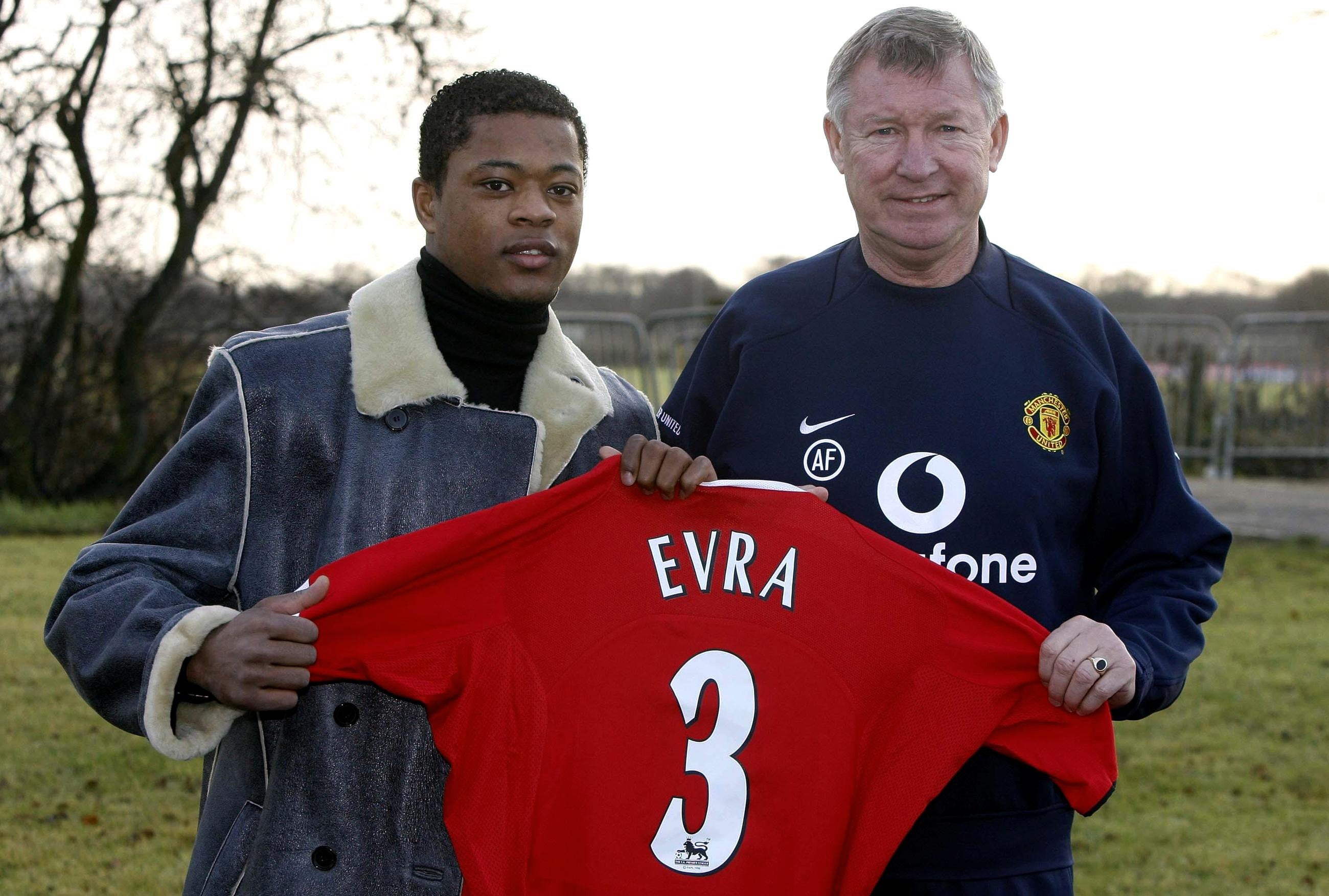 Patrice Evra and Sir Alex Ferguson enjoyed dinner together (PA)