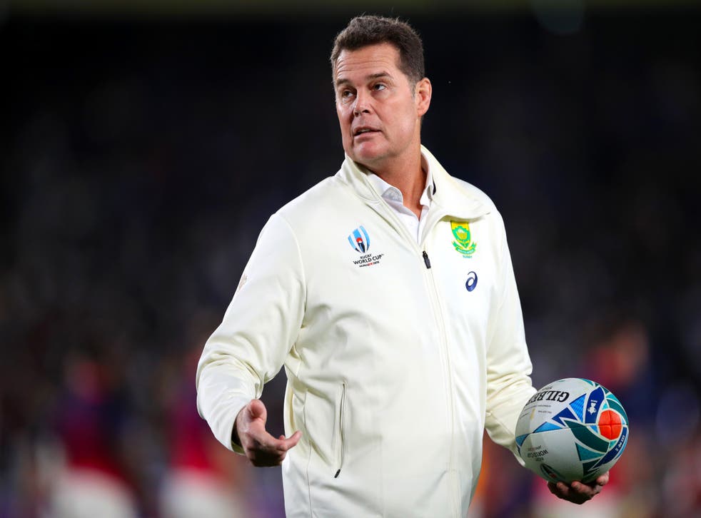 <p>South Africa boss Rassie Erasmus has been handed a ban</p>