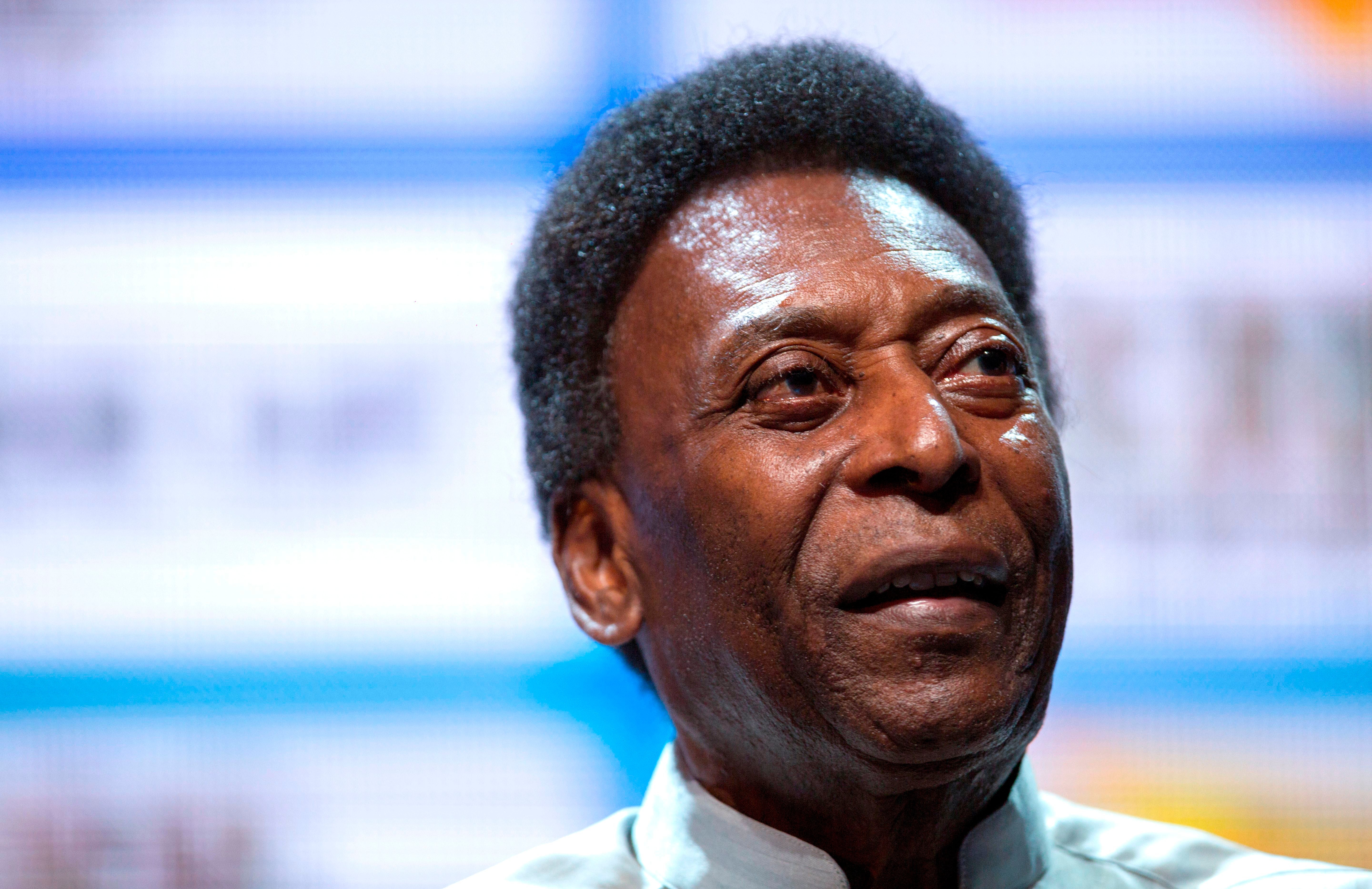 Legendary Brazilian footballer Pele during the opening event of the 2018 Carioca Football Championship at Cidade das Artes in Rio de Janeiro