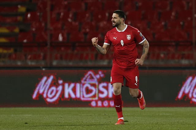 Aleksandar Mitrovic is a doubt for Serbia’s World Cup qualifier against the Republic of Ireland (Novak Djurovic/PA)