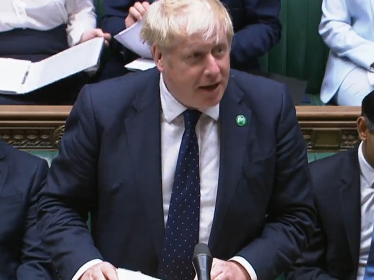 Boris Johnson was home and dry by the time he arrived in the Commons