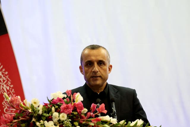 <p>Amrullah Saleh is the former vice president of Afghanistan and a leading figure in the resistance movement against the Taliban  </p>